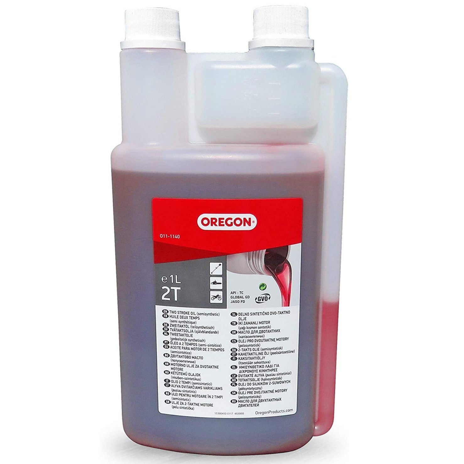 Oregon 2-Takt Hochleistungs Mischöl 1L Dosierflasche (rot)